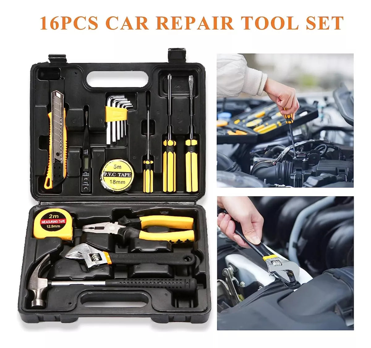 KIT HERRAMIENTAS MANUALES MALETÍN 142PCS