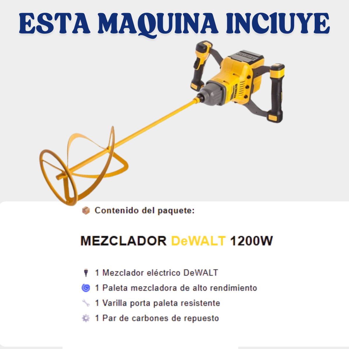 Taladro Mezclador Electrico Dewalt